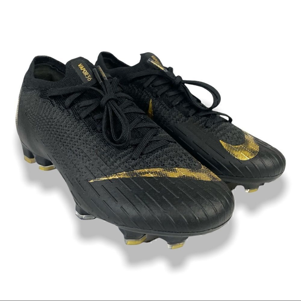 Nike Mens Vapor 12 Elite FG "Black Gold" size  4.5 / 6 Womens